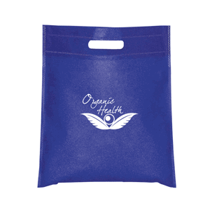 NW2942-SMALL NON WOVEN CUT-OUT HANDLE TOTE-Royal Blue
